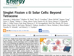 重大成果 | 多光子SFOS 高效太陽電池研究獲突破
